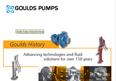 Brochura de História da Goulds Pumps
